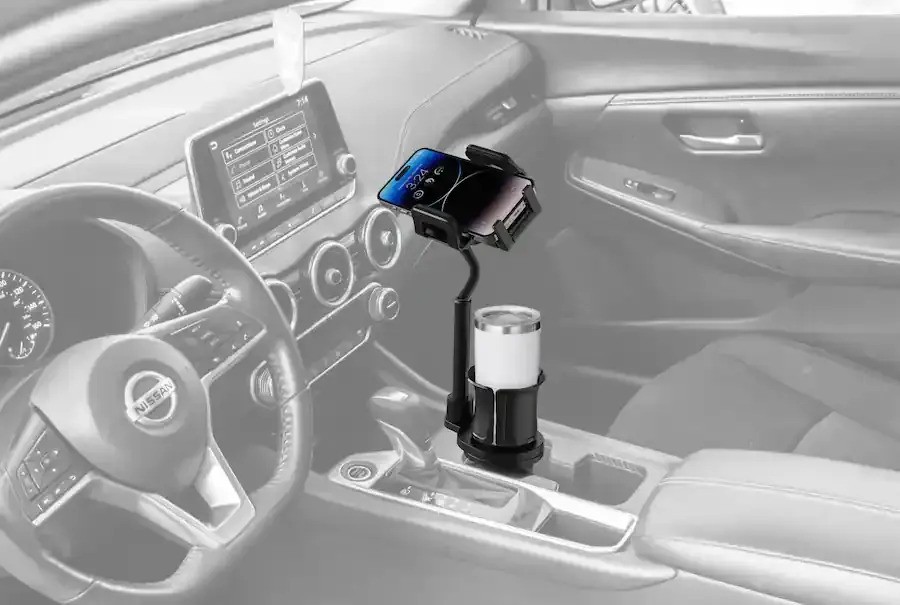 Bracketron - TripGrip Cup Holder Phone Mount - Black