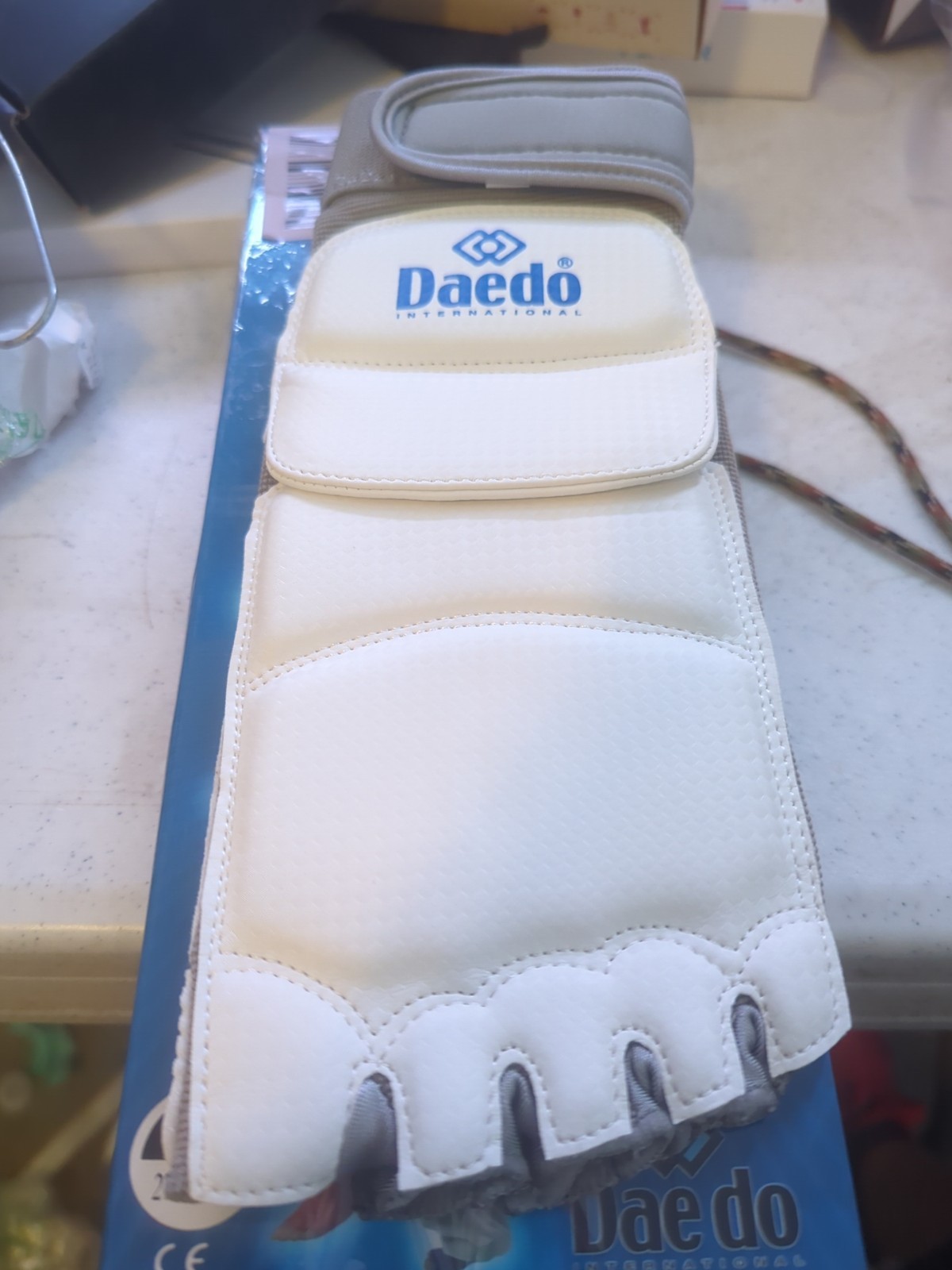 DAEDO Taekwondo Foot Protector, WT Standard Sizes XL  Open Box New