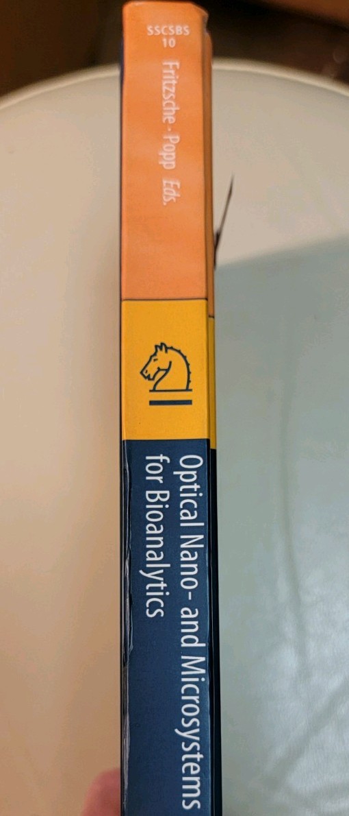 Springer Series Optical Nano and Microsystems for Bioanalytics some cover wear