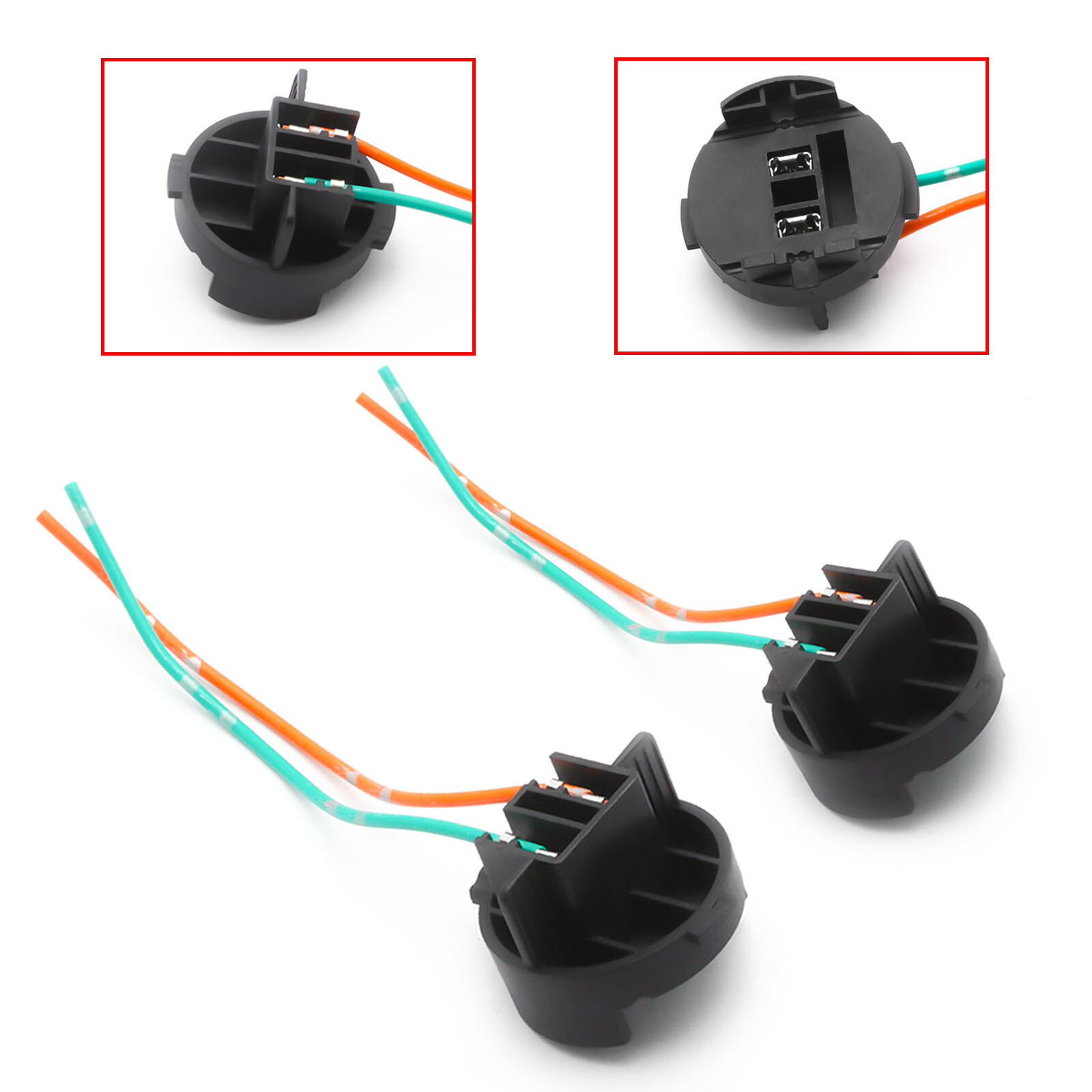 2pcs For Hyundai Mistra Sonata Elantra H7 Front Headlight Bulb Retainer Adapters