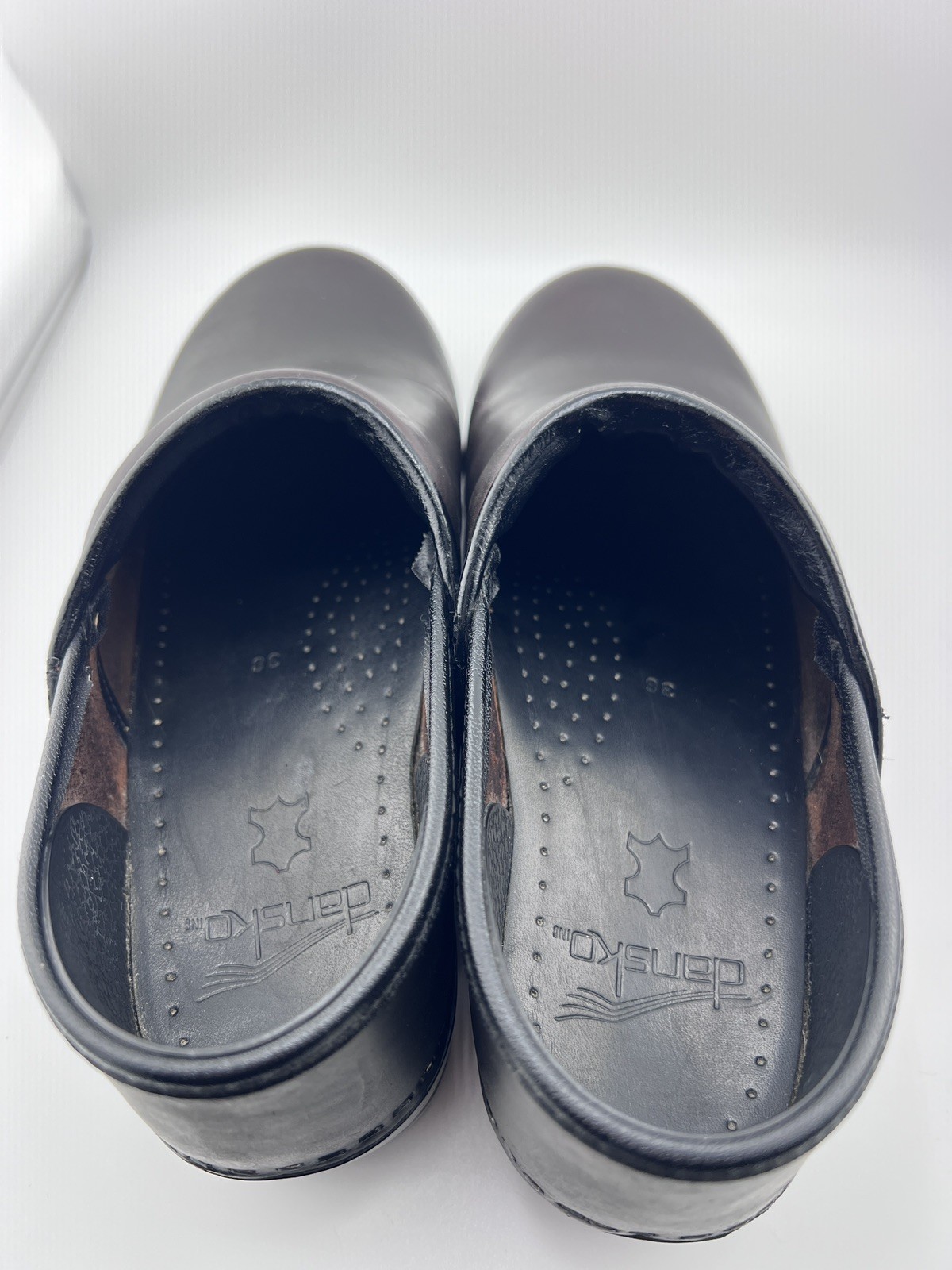 Dansko Dark Brown Leather Mules Clogs | Women’s 38EU 8US Casual work