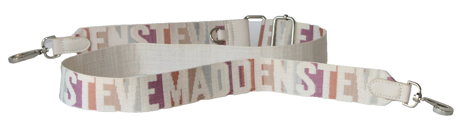Steve Madden Everywhere Belt Bag Adjustable Strap Woven Silver Clasps & Buckles