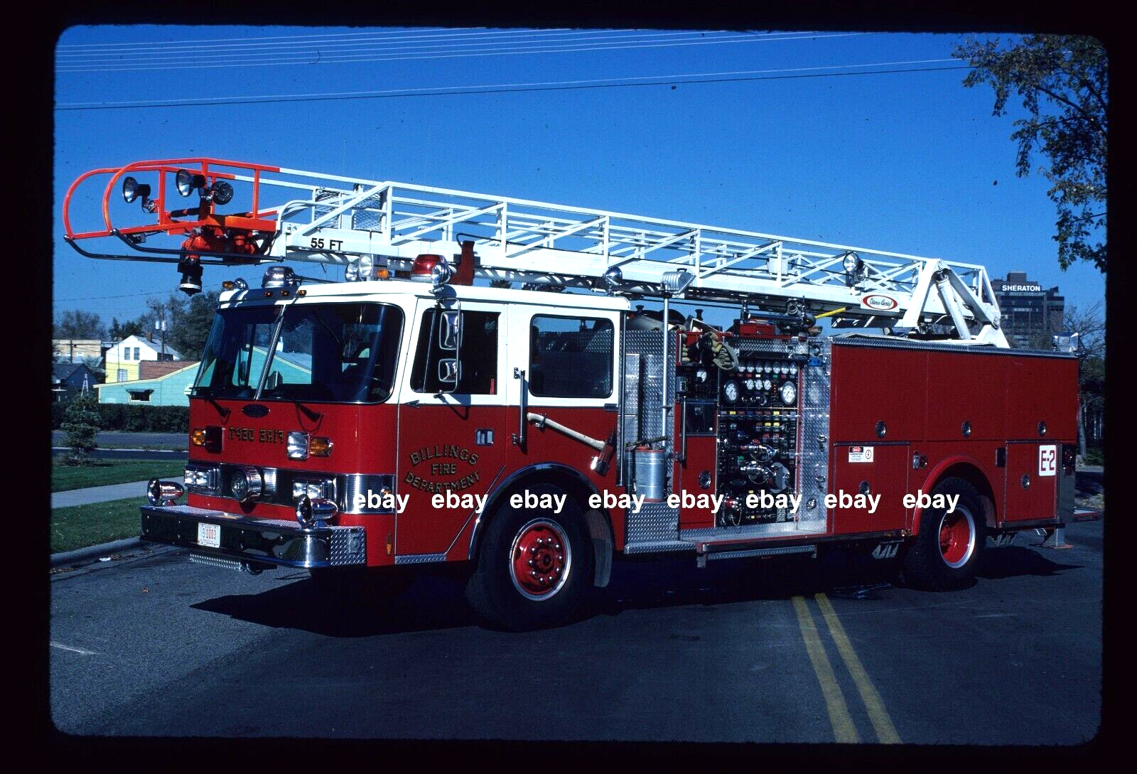 Billings MT Pierce Arrow 55' Aerial Fire Apparatus Slide