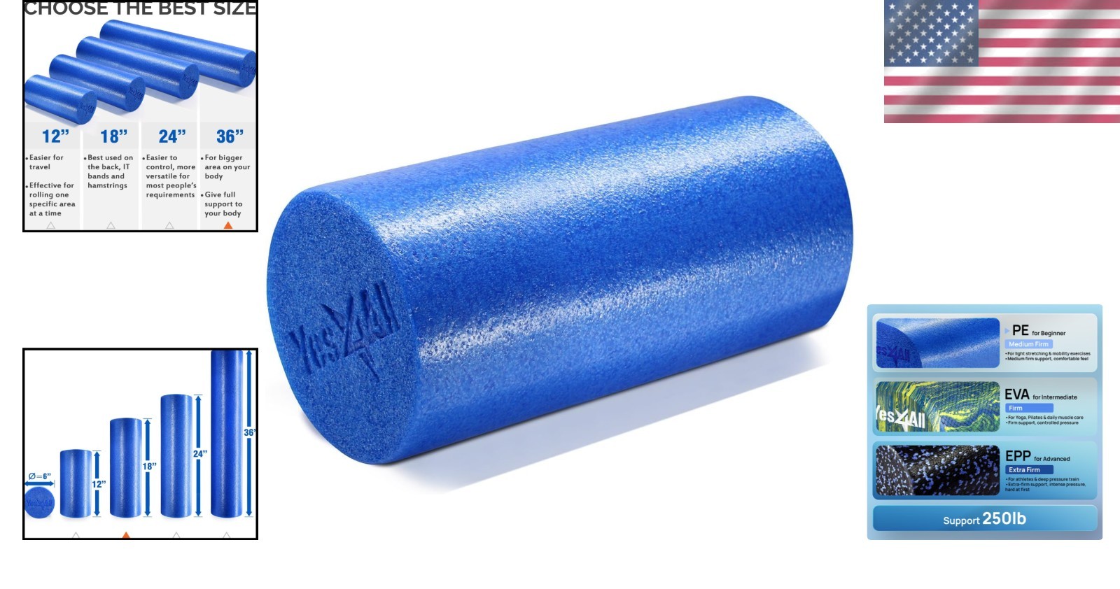 High-Quality Medium Firm Foam Roller - Enhance Flexibility & Increase Mobility