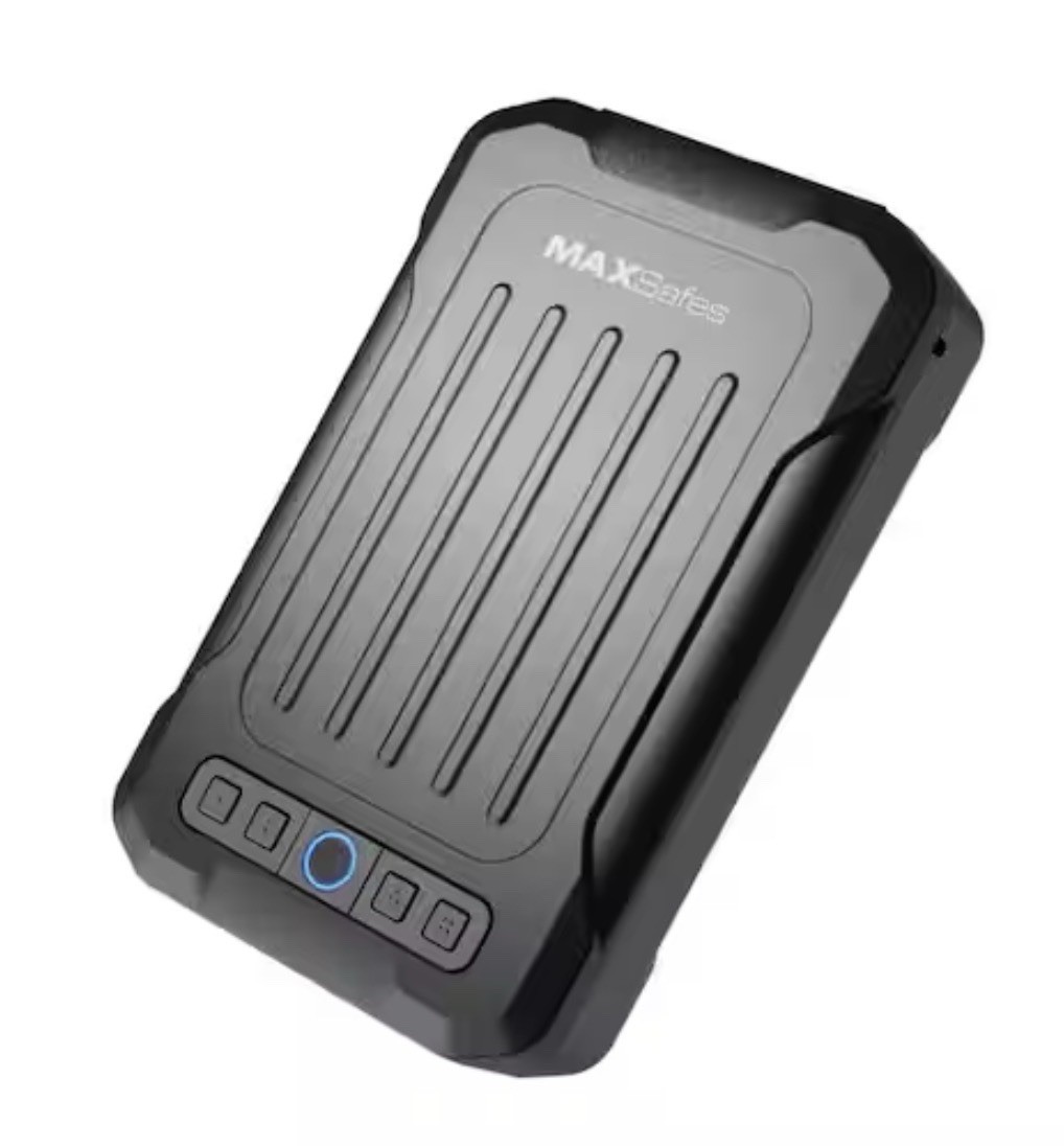 MAXSafes 18 Gauge Steel Portable Travel Lock Box Safe RFID Digital Black