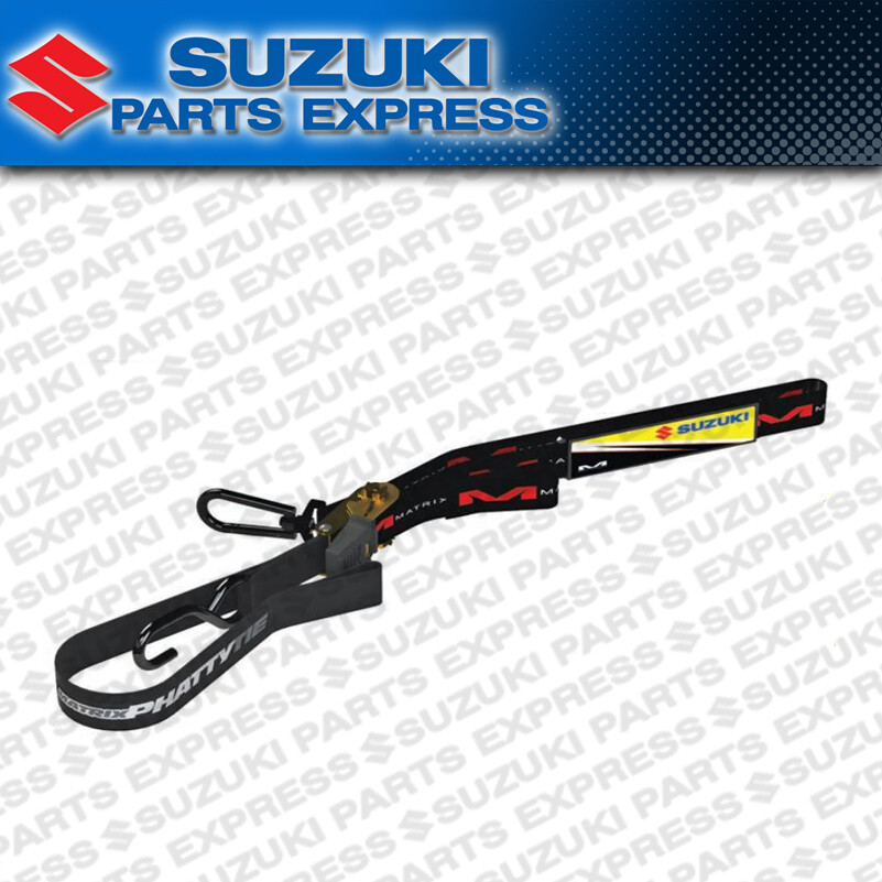 NEW GENUINE SUZUKI MATRIX CONCEPTS PHATTY RATCHET TIE DOWN SET 990A0-99102-BLK