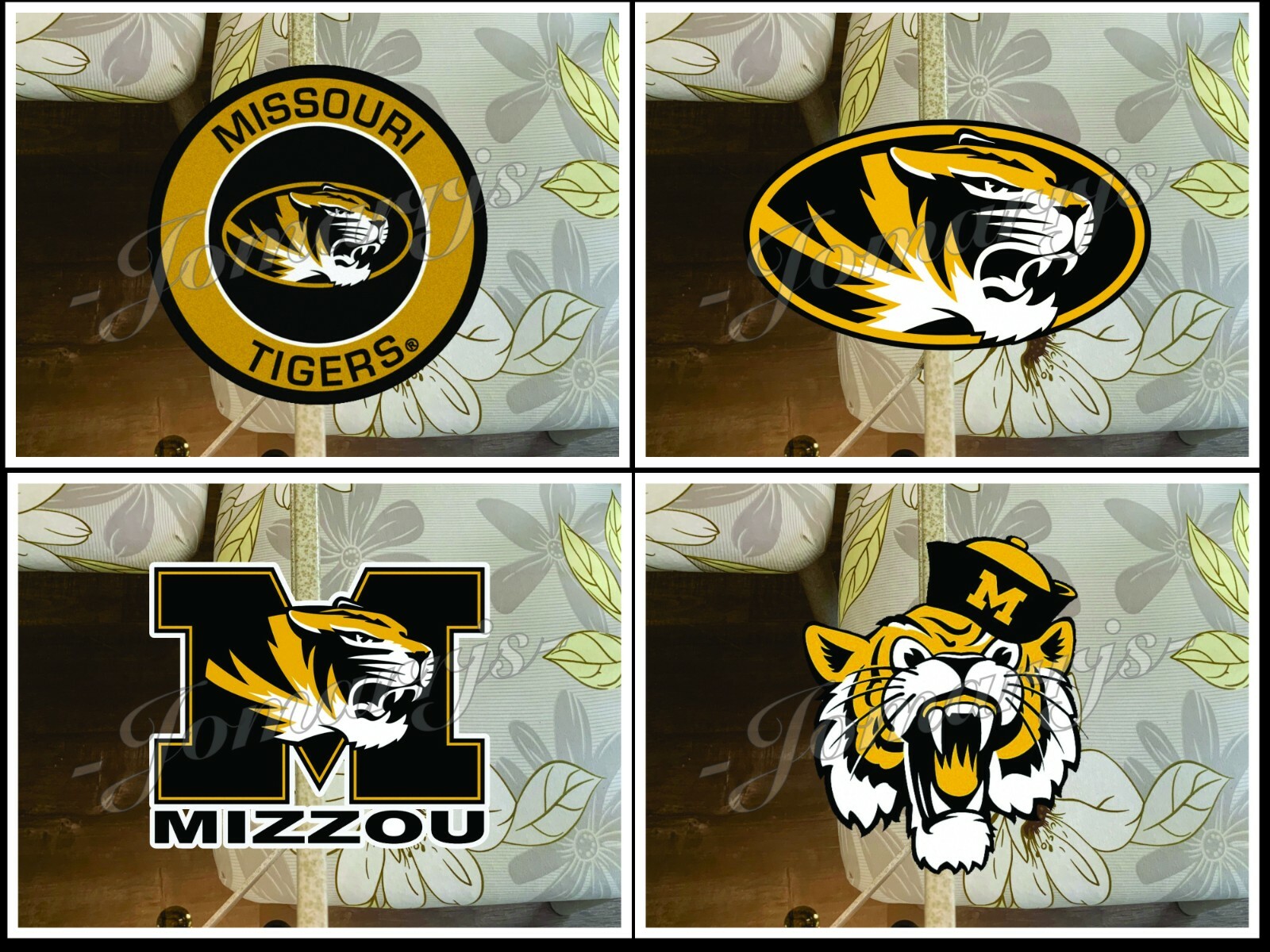 Missouri Tigers Football Logo NCAA Sticker Vinyl Decal MU Mizzou #Miz 4"-18"