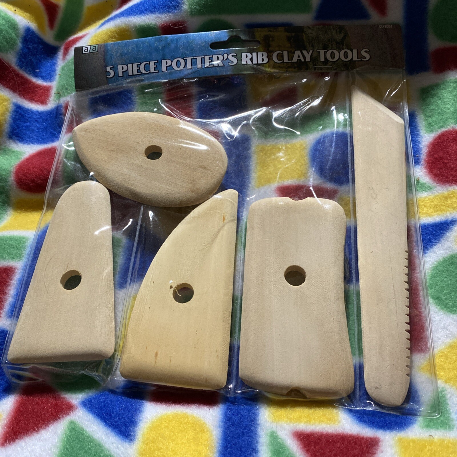Art Advantage Potters Rib Wood Clay Tools 5pc New Unused