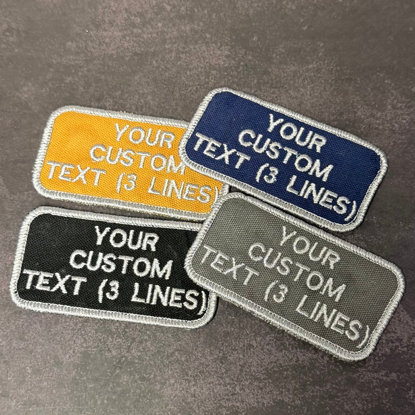 Custom Name or Business Name Tag Patches for Work Shirts/Uniforms | Made in USA