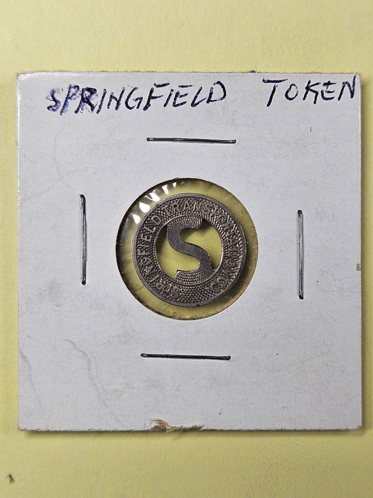 COINS - TRANSPORTATION TOKEN - SPRINGFIELD TRANSPORTATION CO. - SPRINGFIELD, IL