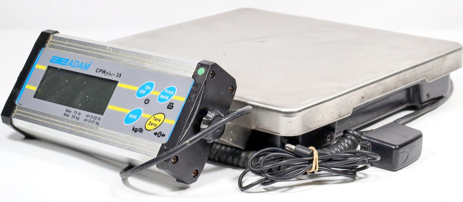 Adam Equipment CPWplus-35 75lb Capacity Bench Scale with Display, Power Supply