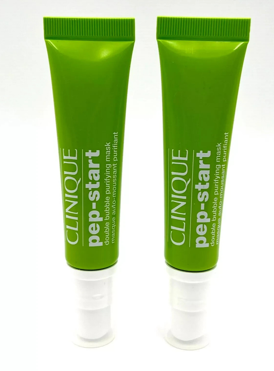Lot of 2x Clinique Pep-Start Double Bubble Purifying Mask 0.41oz/12ml Each New