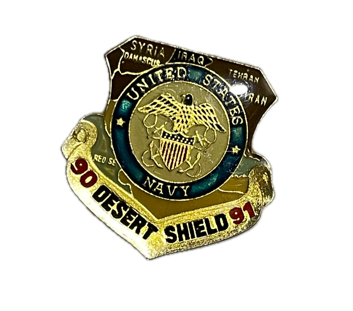 VTG US Army Desert Storm 90-91 Lapel Pin Hat Tie Tac Insignia United States Iraq