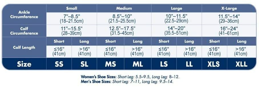 SIGVARIS Men's Diabetic Compression Socks 18-25 (White) Small Long