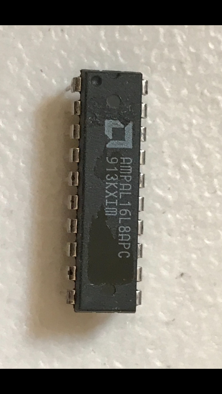 LOT OF 10 UNITS: AMD AMPAL16L8APC Programmable Array Logic, 20 Pin, Plastic, DIP