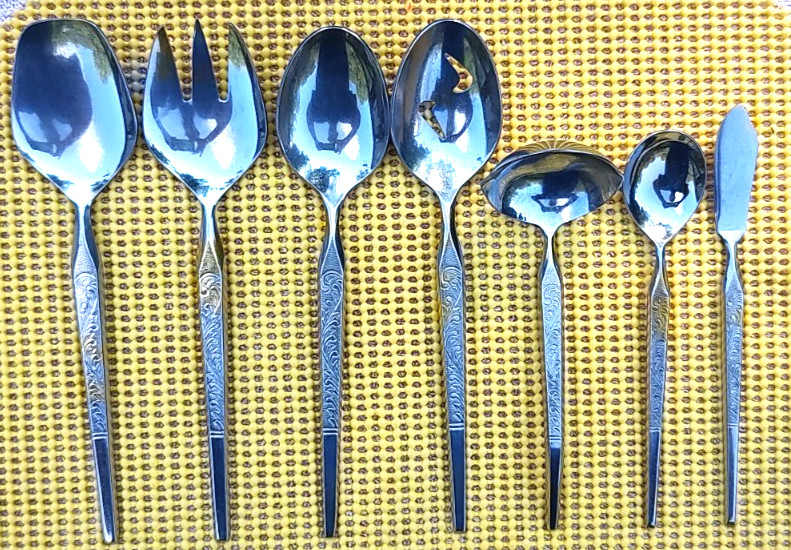 57 pc STANLEY ROBERTS WM Dalton WINTHROP  Flatware Service for 8 Minus 2 pieces!