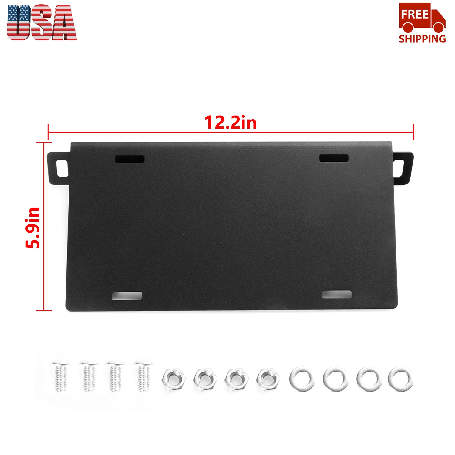 Front License Plate Licence Holder Base Bracket Panel For Ford Bronco 2021-2023