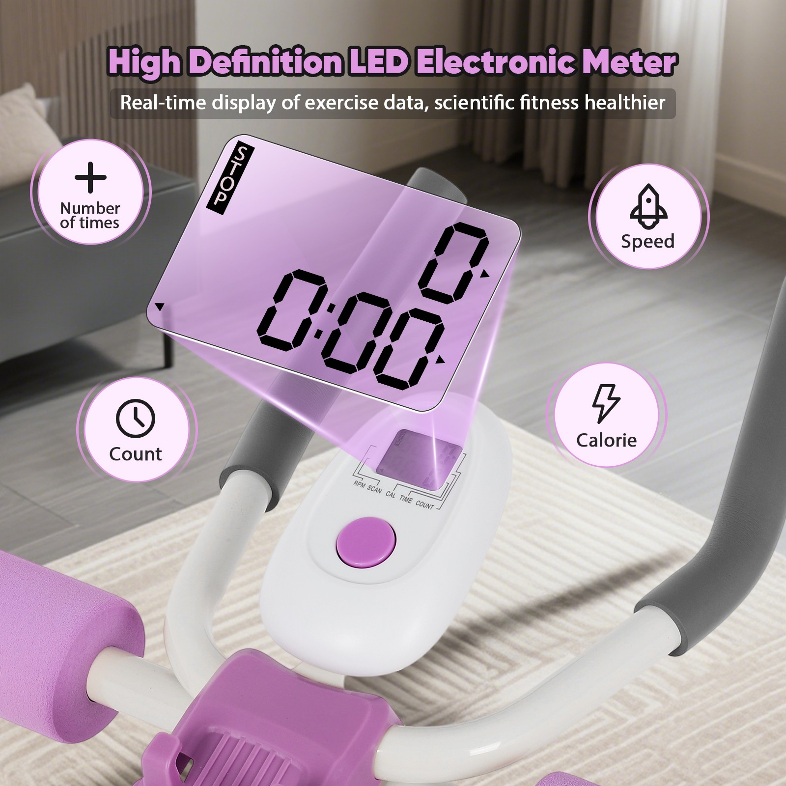 6 in 1 Abs Workout Machine Multi Functional Adjustable Ab Trainer Machine