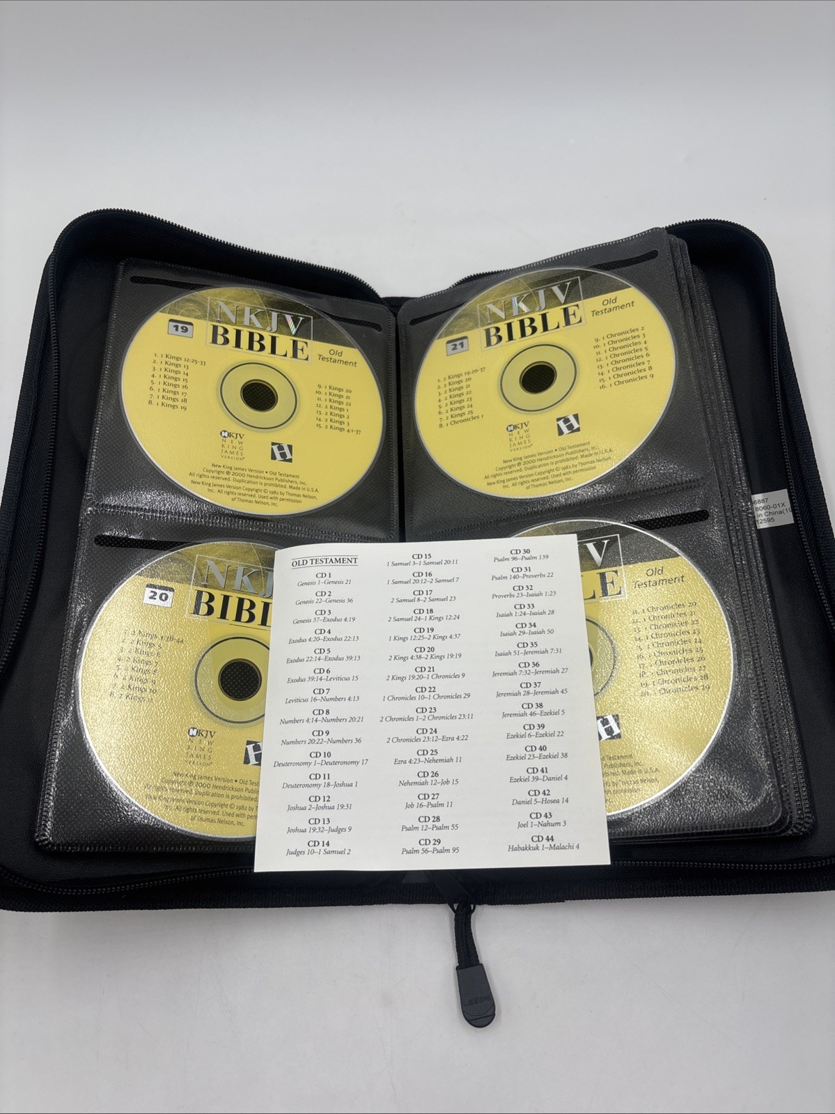 Old & New Testaments NKJV BIBLE Audio CD Hendrickson 2000 COMPLETE Carrying Case