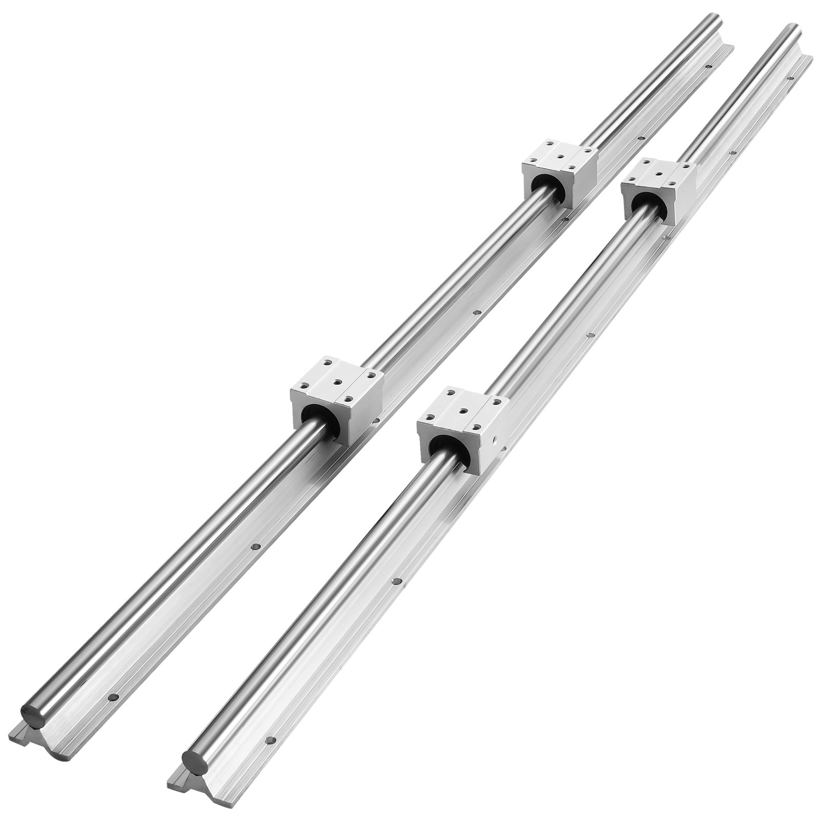 2PCS SBR12 1000mm Linear Guide Rail Slide Rail 4 PCS SBR12UU Bearing Block