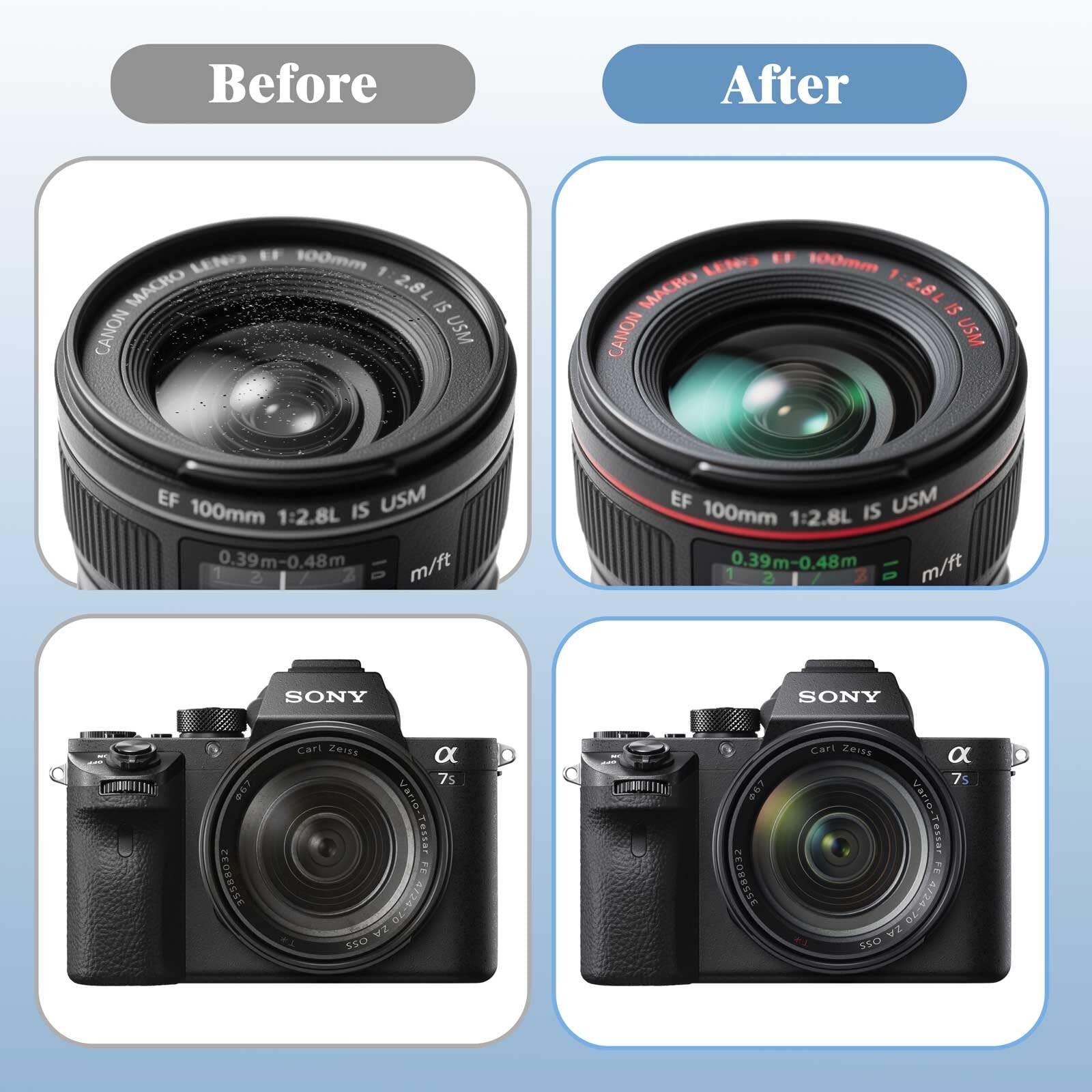 Camera Lens Cleaning kit，Camera Accessories，Camera Sensor and black