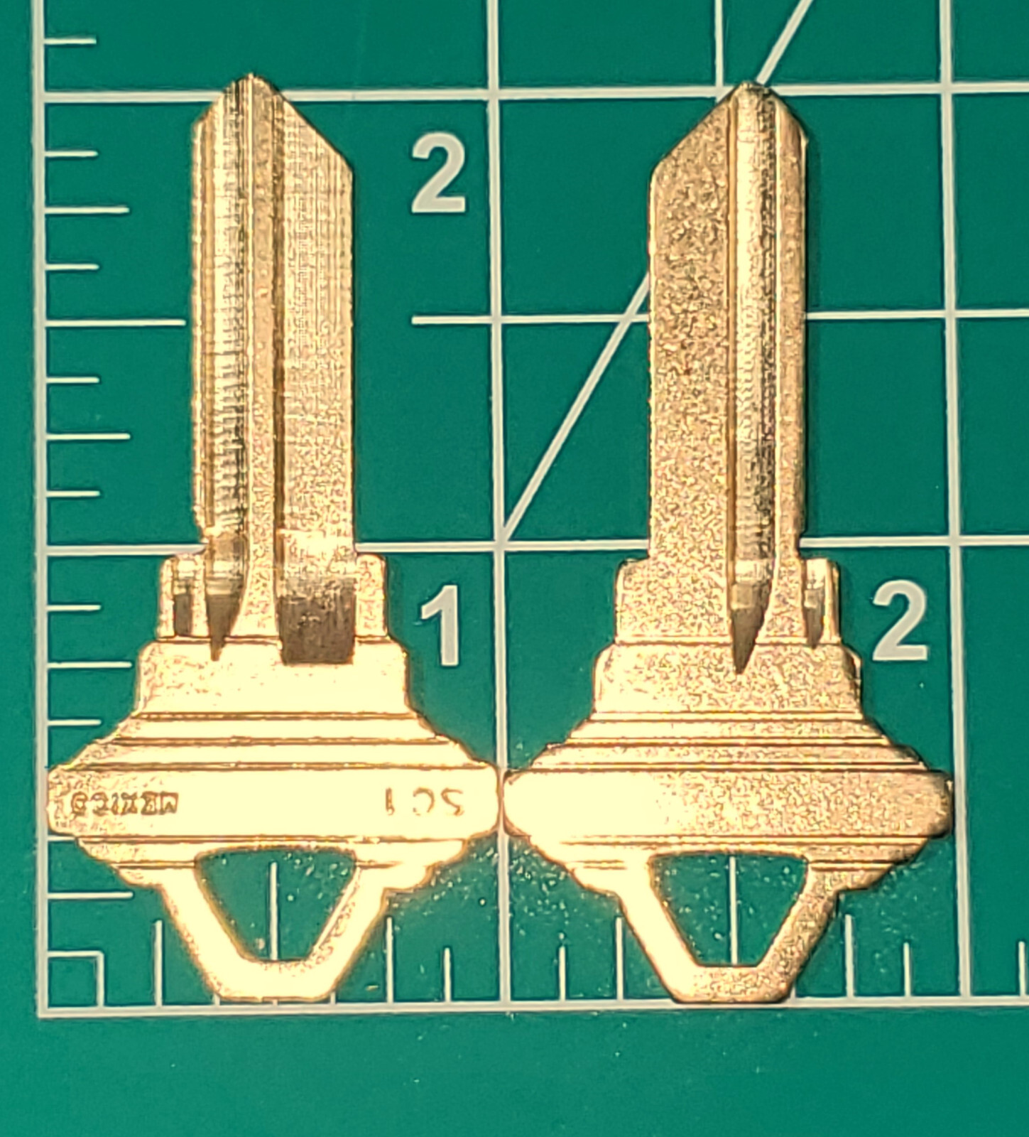 50 SC1 5-pin Brass (Nickel-Plated Avai) Key Blanks Schlage "C"  LOCKSMITH