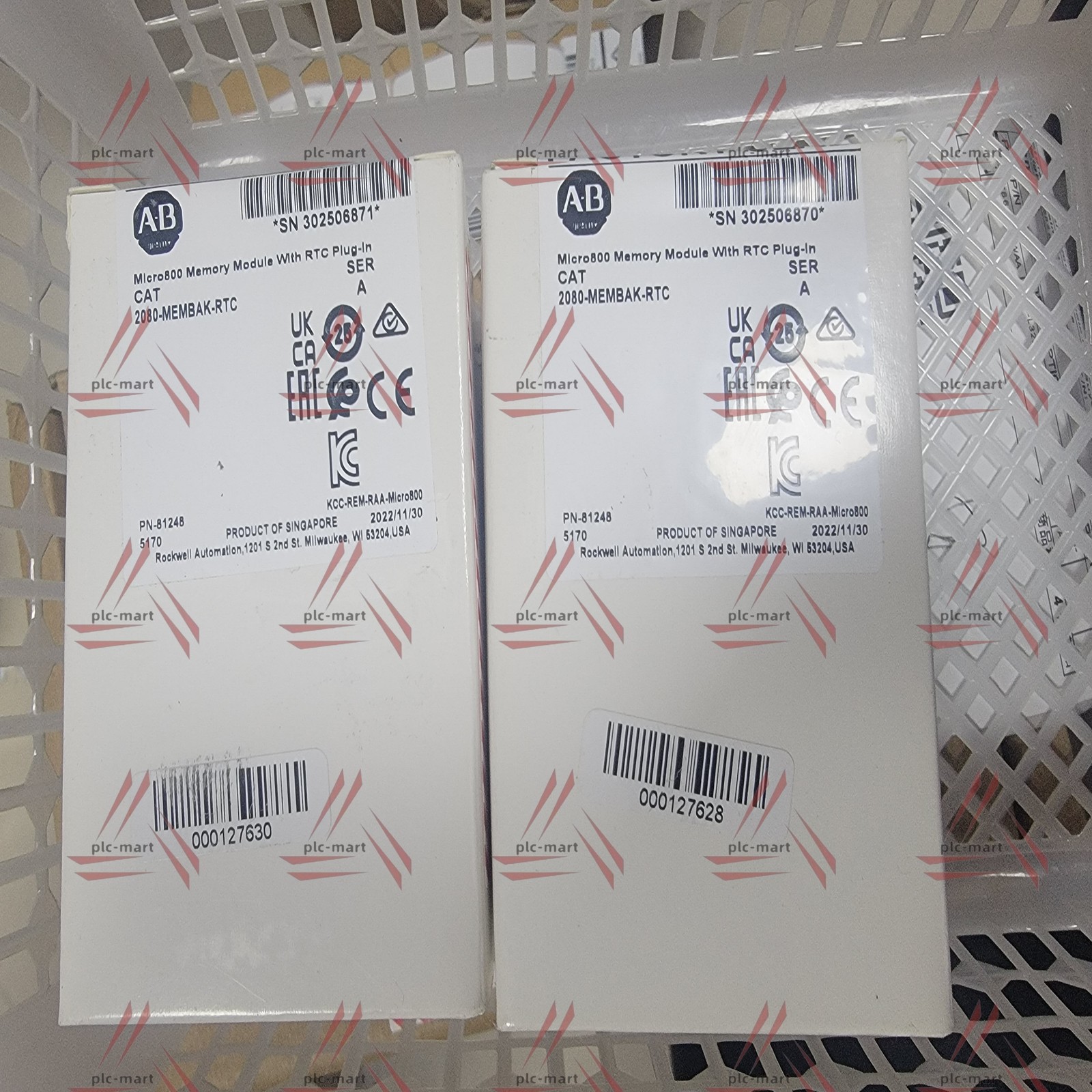 1PC  NEW Allen-Bradley 2080-MEMBAK-RTC 1 Year warranty