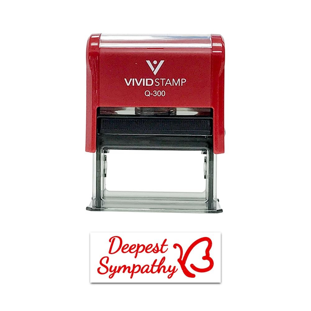 All Quality Deepest Sympathy Self-Inking Rubber Stamp | Family & Friends