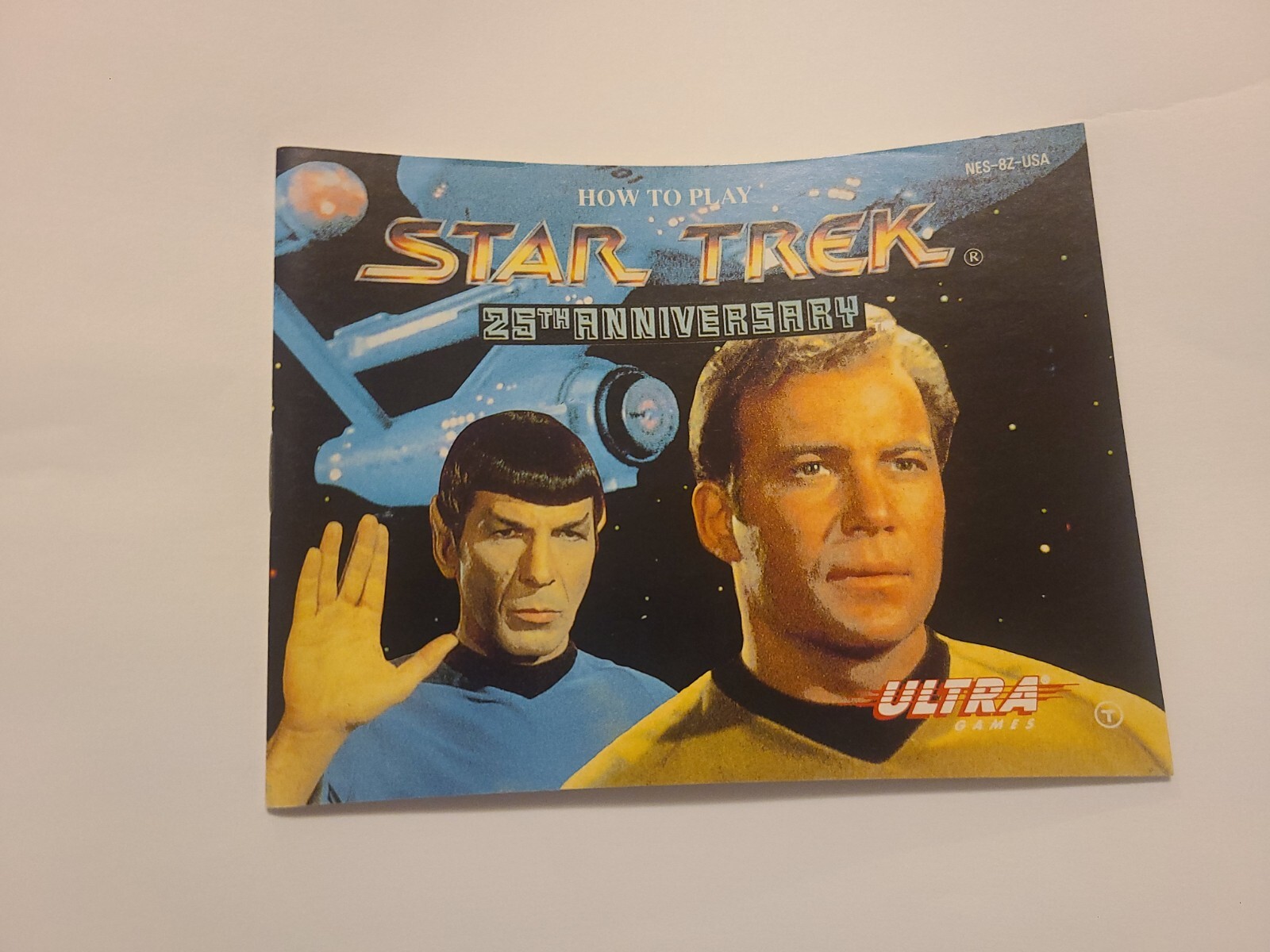 Star Trek 25th Anniversary Original Nintendo NES Instruction Manual Only Nice