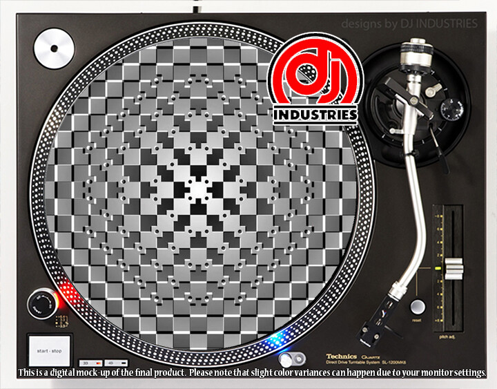 Grid Warp - 7"-12" DJ slipmat for LP turntable record player