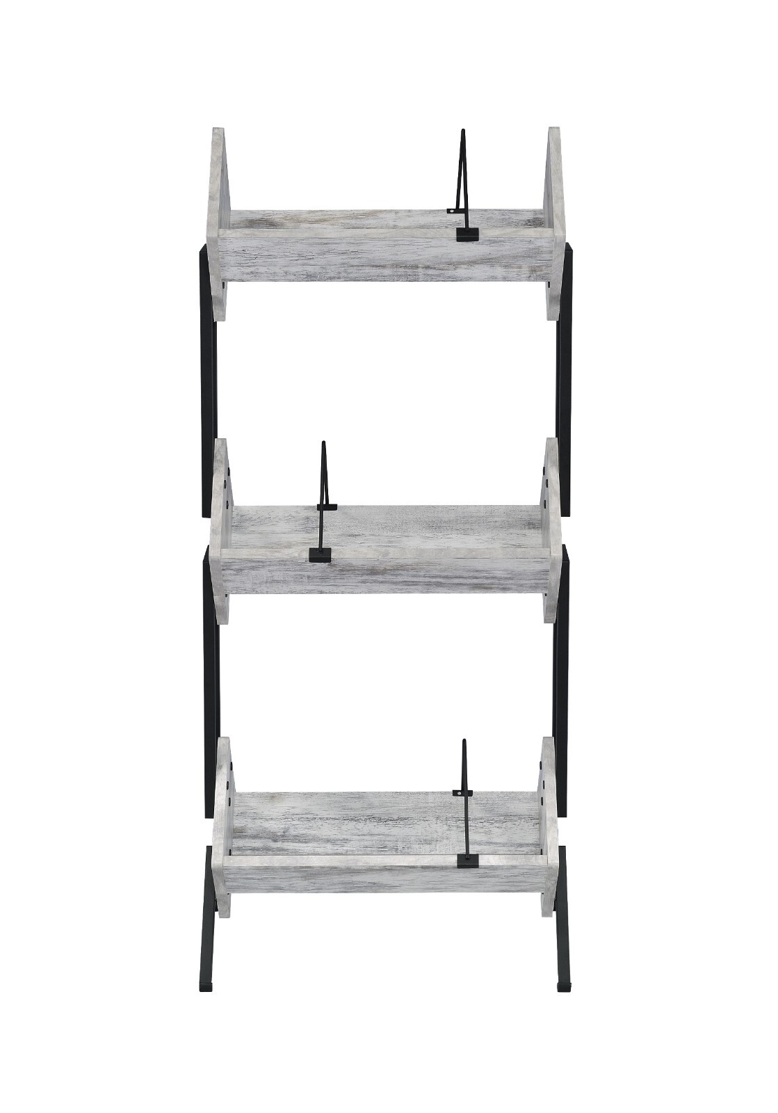 Musiea 3 Tier Vinyl Record Holder, LP Storage Shelf, Record Storage Rack White