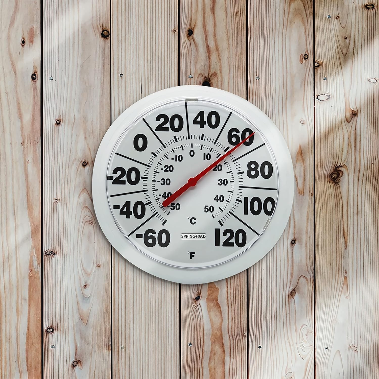 Durable Wireless Outdoor Thermometer with Large Easy-to-Read 8-Inch Display