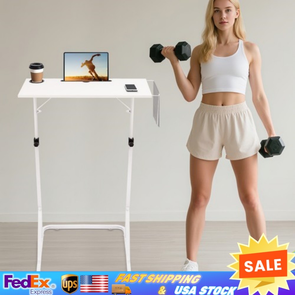 Adjustable Workstation Standing Desk for Work/Fitness Bike, Trainer Stand Table