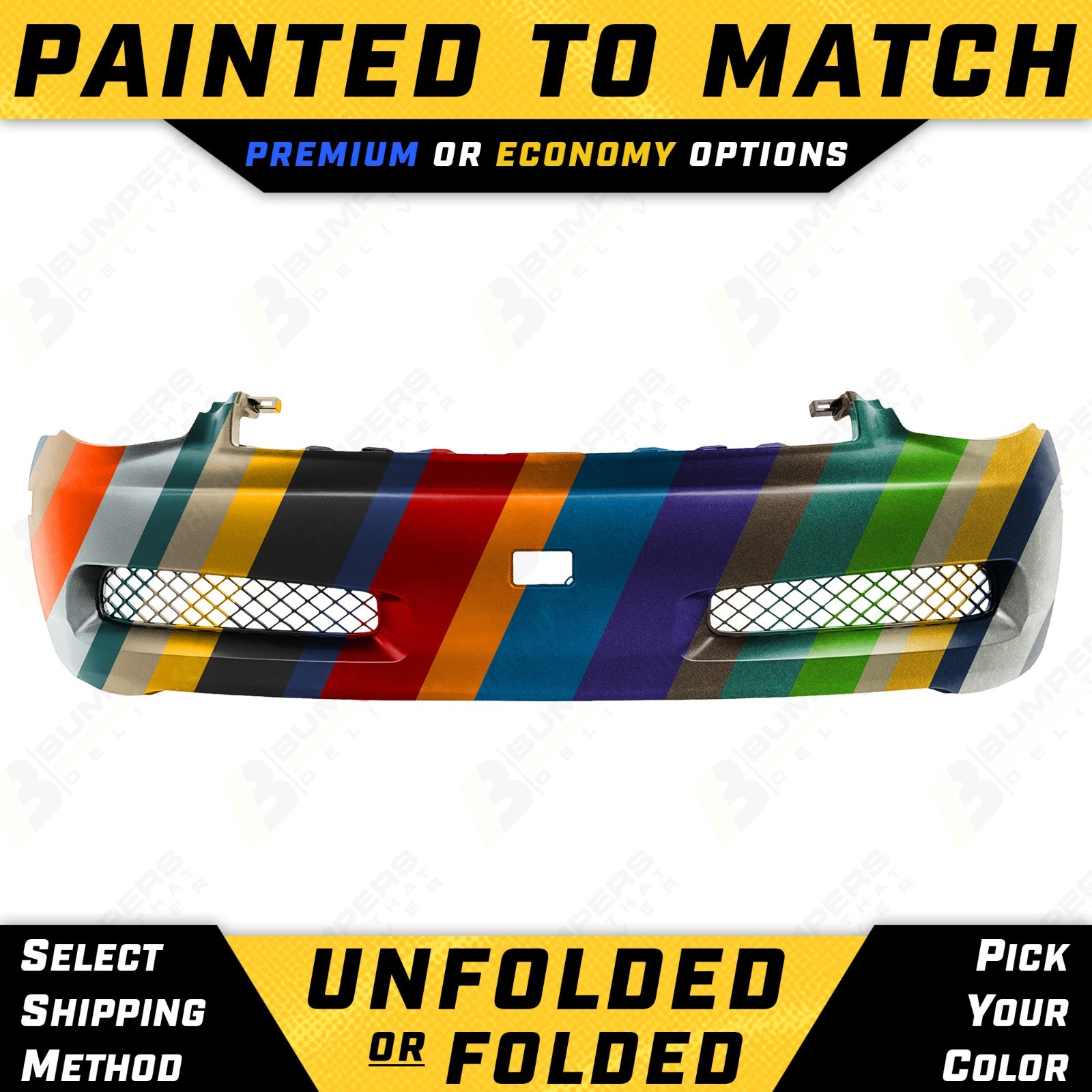 NEW Painted To Match - Front Bumper Replacement for 2003-2007 Infiniti G35 Coupe