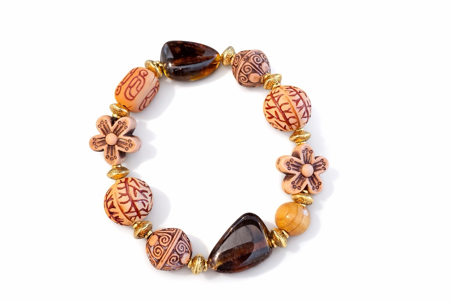 Handmade Beaded Earthy Bracelet