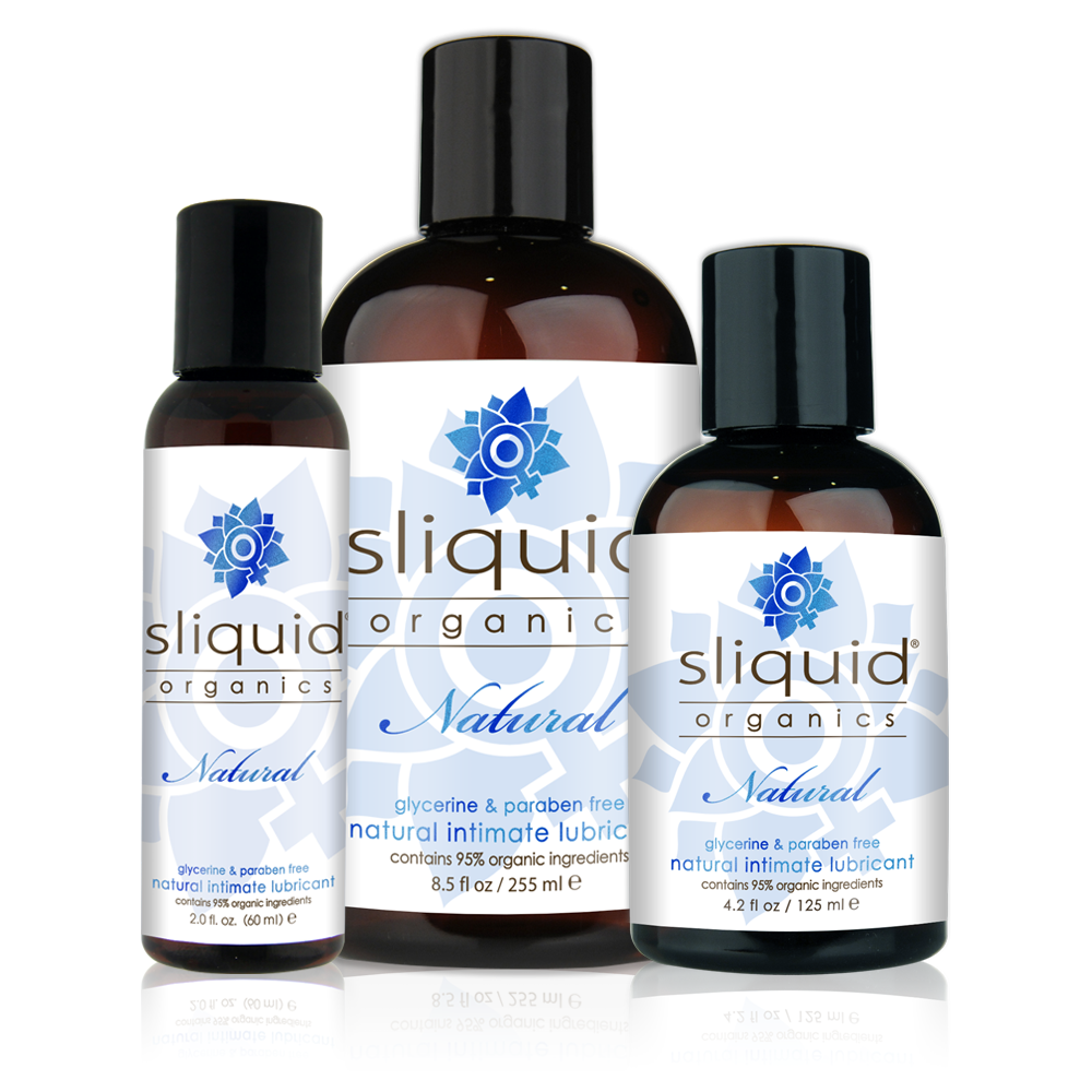 Sliquid Organics Natural Aloe Vera & Water Based Lubricant - Choose Size