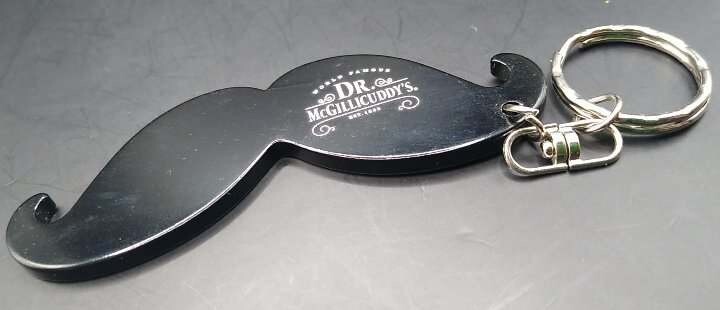 Dr. McGillicuddy's Liqueur - Key Chain ~Mustache~ Theme METAL NEW