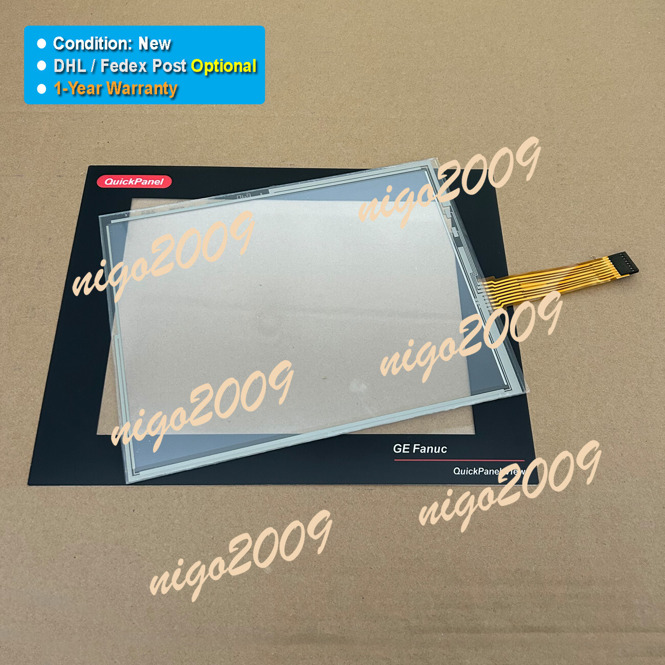 Fit for GE QuickPanel View IC754VSI12MTD-CD ES1201 Touch Screen Glass Overlay