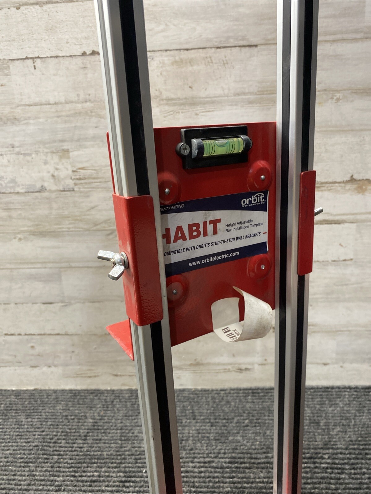 NOS Orbit Habit Height Adjustable Installation Template Level