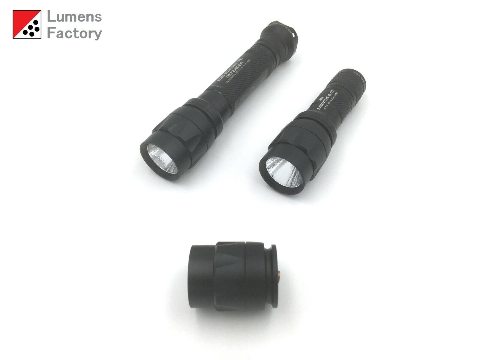 1 Mode KL4 Style LED Head Surefire E1e E1L E2e E2L M300, 1 Cell Setup (Black)