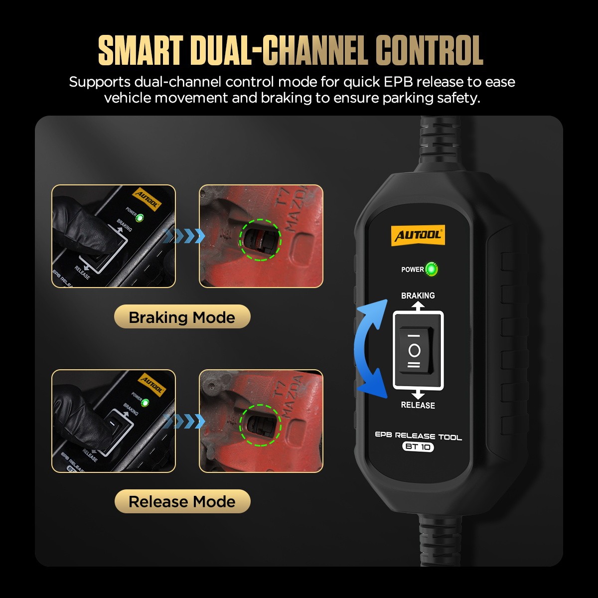 AUTOOL EPB Release Tool Auto Electronic Parking Brake Lock Release Reset Tool