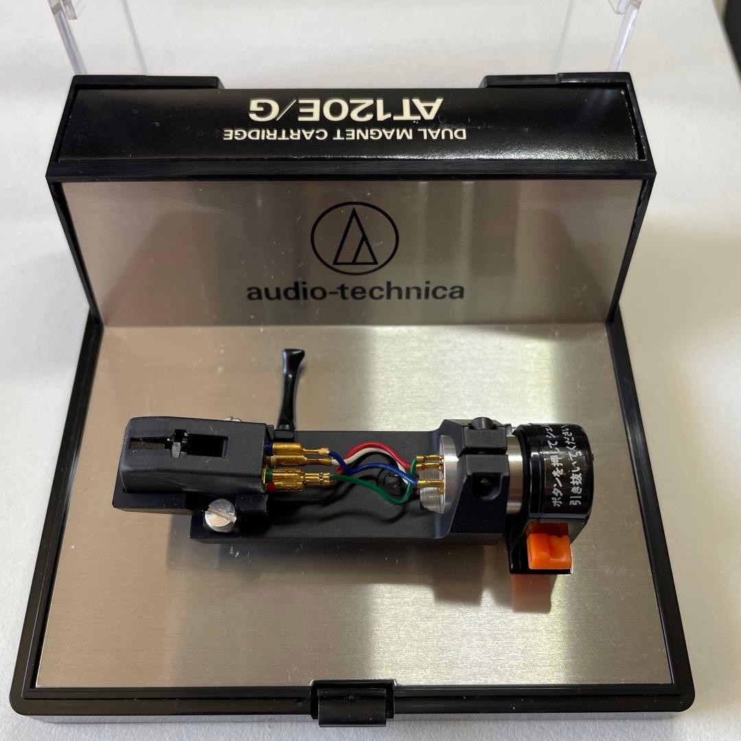 AUDIO TECHNICA AT120E VM Cartridge with Case and Brush Used From Japan
