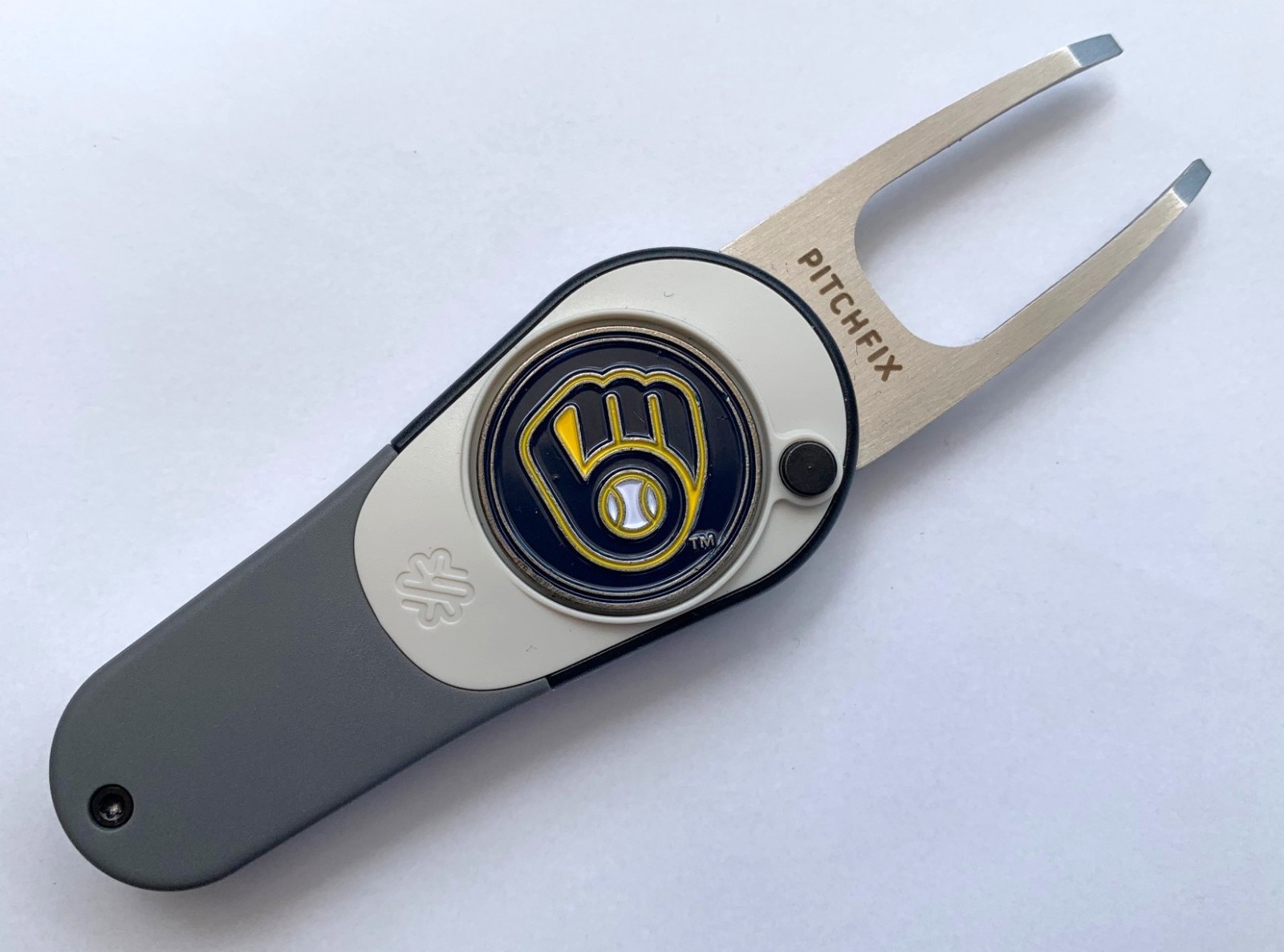Milwaukee Brewers Pitchfix Icon Switchblade Golf Ball Marker Divot Tool New