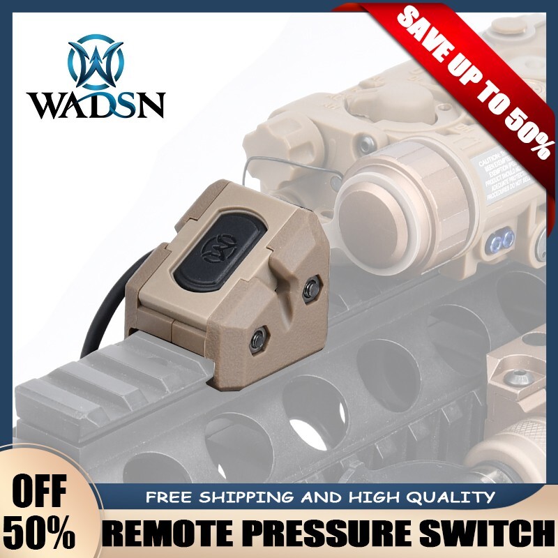 Tactical Light Remote Pressure Switch Button For SF Hunt Light PEQ15 NGAL Laser