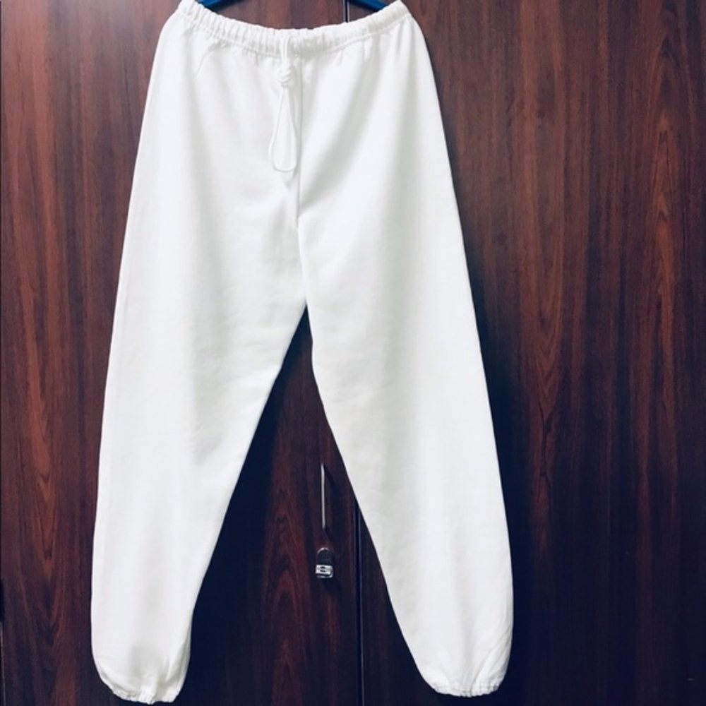 Jerzees Men's pants, white, warm, size L