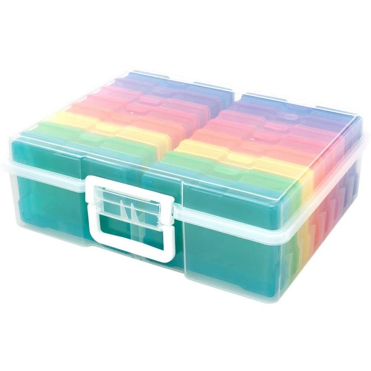 - Storage 16 Mini Translucent Coloured Boxes For