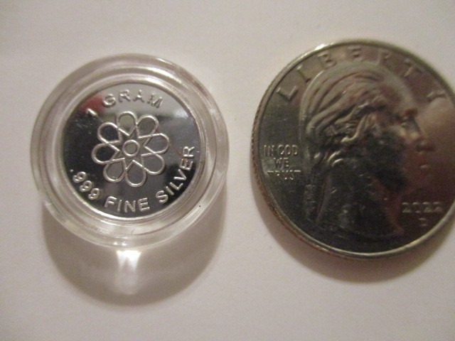 Audrey Hepburn 1 Gram .999 Fine Silver Round