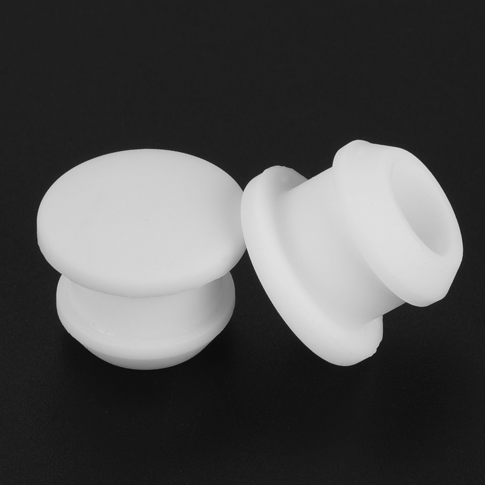 Silicone Hole Plugs Flush Type Panel Round Hole Plugs 9.5mm Diameter 30pcs