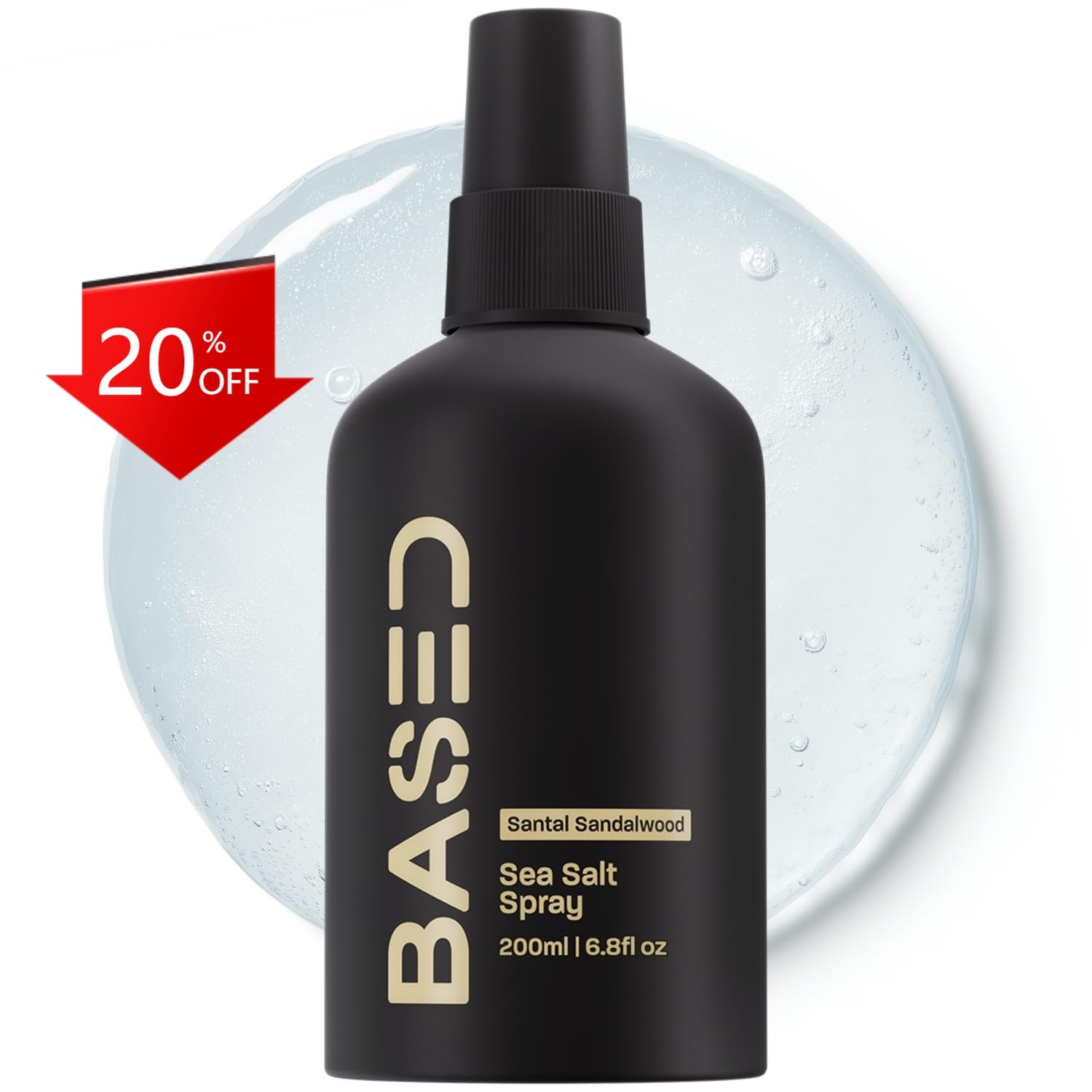 1 Pack BASED Sea Salt Spray , Natural Finish Sea Salt 200ML US