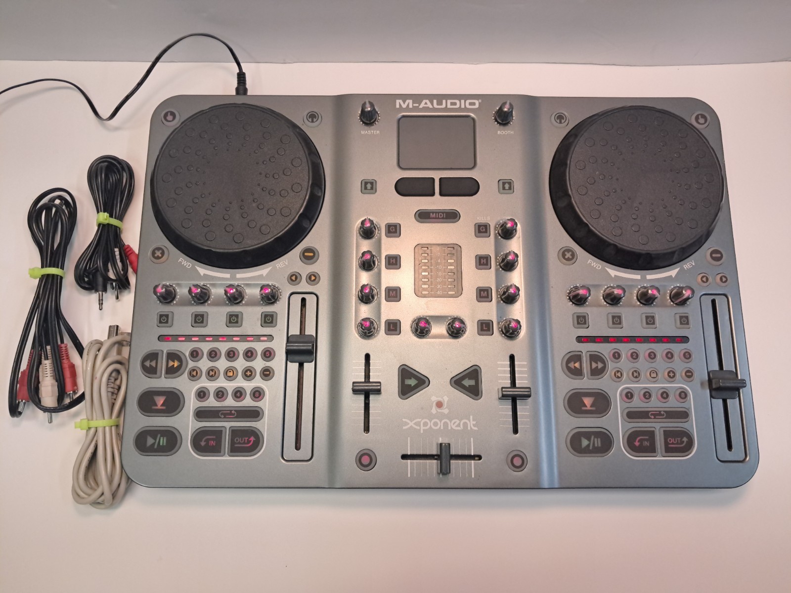 M-Audio torq Xponent Advanced DJ 2-Channel Mixer Controller with power supply
